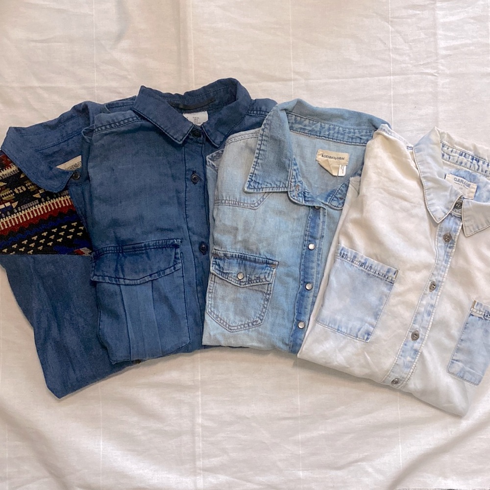 BUNDLE of FOUR Denim Shirts